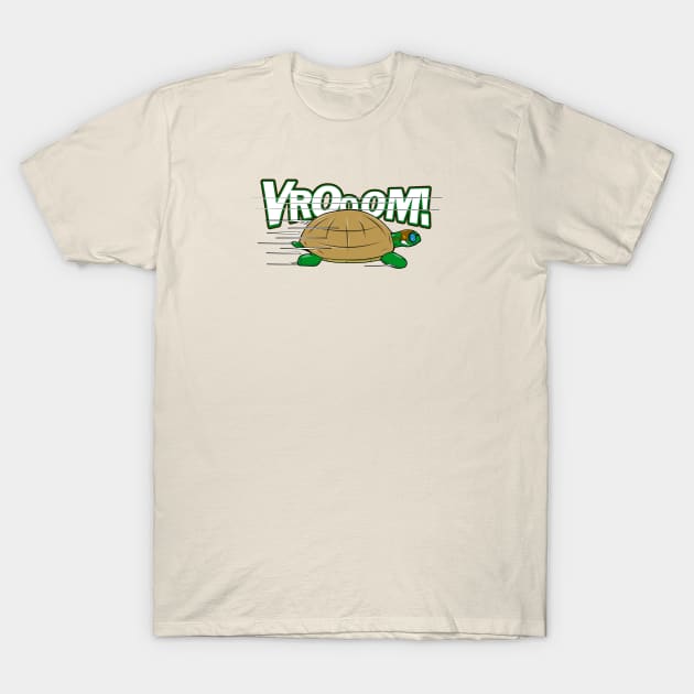 Turtle Goes Vroom! T-Shirt by SteveW50